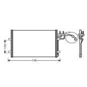 Condenseur de Climatisation pour FORD C-MAX I ph.1 2003-2007, OEM: 1234248, Neuf