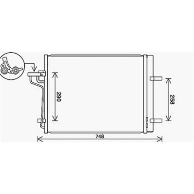 Condenseur de Climatisation pour FORD KUGA II ph.1 2013-2016, OEM: 1785765, Neuf