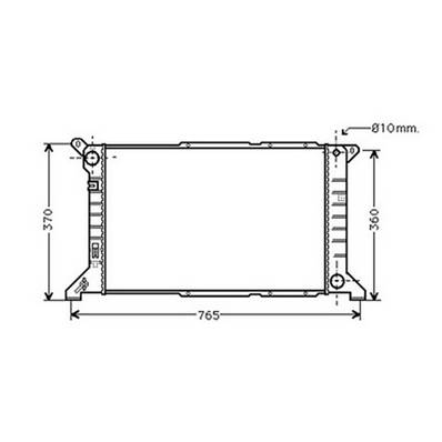 Radiateur de refroidissement moteur pour FORD TRANSIT Mk5 1994-2000, OEM: 1671826, Neuf