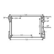 Radiateur de refroidissement moteur pour MERCEDES CLASSE E 2009-2012 (W212), OEM: 0995002703, Neuf