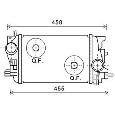 Intercooler pour OPEL MERIVA B ph.1 2010-2013, OEM: 1302143, Neuf