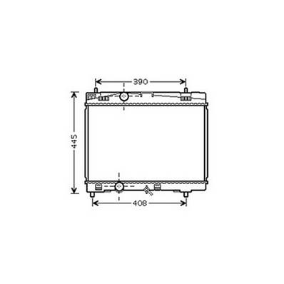 Radiateur de refroidissement moteur pour TOYOTA YARIS III ph.1 2011-2014, OEM: 164000Q040, Neuf