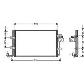 Condenseur de Climatisation pour VOLKSWAGEN NEW BEETLE ph.1 1998-2005, OEM: 1C0820413G, Neuf