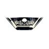 Grille de radiateur pour NISSAN QASHQAI III ph. 1 depuis 2021, avec garniture chromée, trous caméra, noire brillante, Neuve