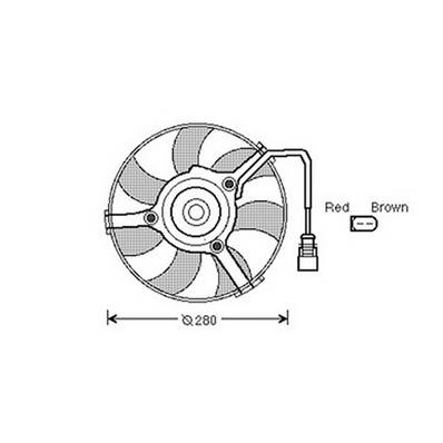 Ventilateur Radiateur moteur pour AUDI A6 II ph.2 2001-2004, OEM: 4D0959455C, Neuf