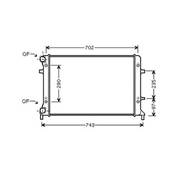 Radiateur de refroidissement moteur pour VOLKSWAGEN PASSAT B7 2011-2014, OEM: 5K0121251AB, Neuf