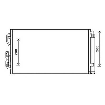 Condenseur de Climatisation pour BMW Serie 1 E87 2007-2011, OEM: 64509218121, Neuf