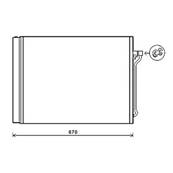 Condenseur de Climatisation pour BMW Serie 5 F10 2010-2013, OEM: 64536805452, Neuf
