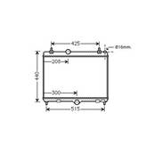 Radiateur de refroidissement moteur pour PEUGEOT 508 I ph.1 2011-2014, OEM: 1330W5, Neuf