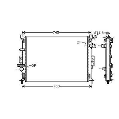 Radiateur de refroidissement moteur pour FORD S-MAX I ph.1 2006-2010, OEM: 1377541, Neuf