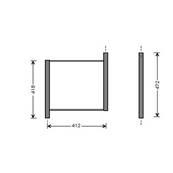 Radiateur de refroidissement moteur pour SMART FORTWO 2003-2007 (450), OEM: 0003428V006, Neuf