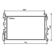 Radiateur de refroidissement moteur pour OPEL CORSA E 2015-2019, OEM: 1300368, Neuf