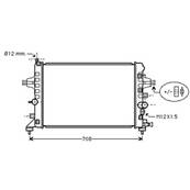 Radiateur de refroidissement moteur pour OPEL ZAFIRA B ph.1 2005-2008, OEM: 1300266, Neuf