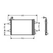Condenseur de Climatisation pour SEAT IBIZA III ph.1 2002-2006, OEM: 5Z0820411, Neuf