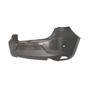 Pare-chocs arrière pour MAZDA 2 III 2015-2018, noir, avec trous PDC, Mod. 5 portes, Neuf