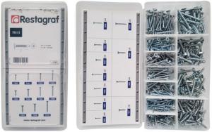 Mini-coffret d'assoriment de vis à bois à tête fraisée cl4.8 3 â 5 mm UNIVERSEL, Neuf