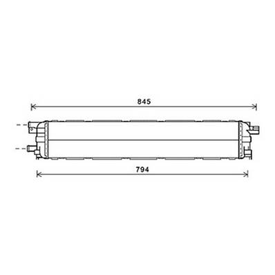 Radiateur de refroidissement moteur pour AUDI A4 IV ph.2 2012-2015, OEM: 4G0145804, Neuf
