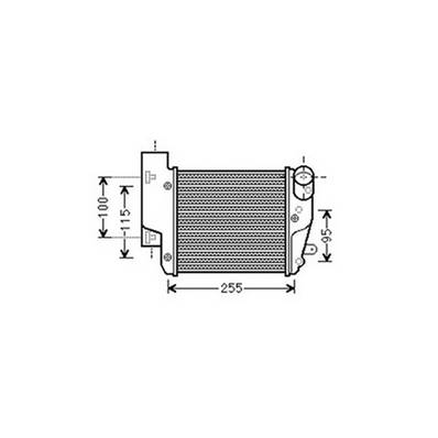 Intercooler pour AUDI A6 III ph.1 2004-2008, OEM: 4F0145806AA, Neuf