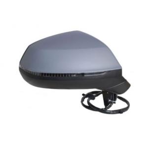 Rétroviseur droit pour AUDI Q5 II phase 1 2016-2020, électrique, chauffant, rabattable électriquement, avec feu clignotant, 12 PIN, Neuf à peindre