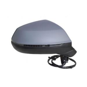 Rétroviseur droit pour AUDI Q5 II phase 2 depuis 2021, électrique, chauffant, rabattable électriquement, avec feu clignotant, mémoire, 15 PIN, Neuf à peindre