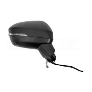 Rétroviseur droit pour NISSAN JUKE II depuis 2019, électrique, dégivrant, rabattable électriquement, avec feu clignotant à LED, BLIS, caméra, 13 PIN, convexe, coque à peindre, Neuf