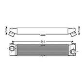 Intercooler pour CITROËN JUMPER II ph.1 2006-2014, OEM: 1347700080, Neuf