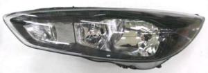 Phare Optique avant gauche à LED pour FORD FOCUS III phase 2 2014-2018, H7+H1, corps noir, Neuf
