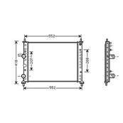 Radiateur de refroidissement moteur pour FIAT MULTIPLA 2004-2010, OEM: 51745120, Neuf