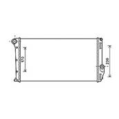 Radiateur de refroidissement moteur pour LANCIA MUSA 2004-2007, OEM: 51814597, Neuf
