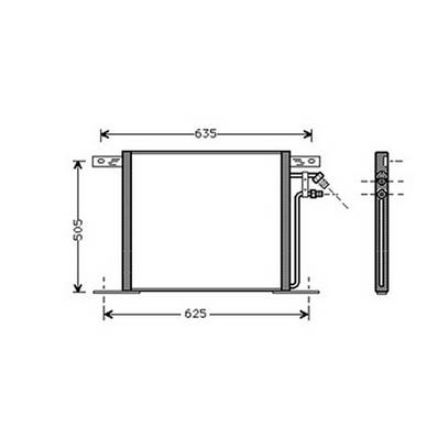 Condenseur de Climatisation pour MERCEDES VITO I 1996-2003 (W638), OEM: 6388350170, Neuf