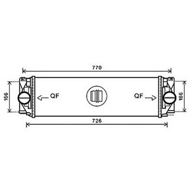 Intercooler pour MERCEDES SPRINTER II ph.1 2006-2013 (W906), OEM: A9065010201, Neuf