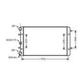 Radiateur de refroidissement moteur pour VOLKSWAGEN NEW BEETLE ph.1 1998-2005, OEM: 1C0121253A, Neuf