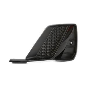 Grille gauche pare-chocs avant pour AUDI A1 II depuis 2018, avec moulure noire brillante, sans siège antibrouillard, trous PDC, Mod. S-LINE, noire, Neuve