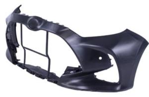 Pare chocs avant pour TOYOTA YARIS 4 depuis 2020, avec trous PDC, noir lisse, Neuf à peindre