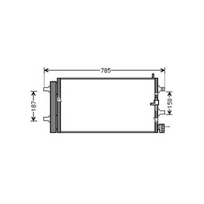 Condenseur de Climatisation pour AUDI A6 IV ph.1 2011-2014, OEM: 8R0260401D, Neuf
