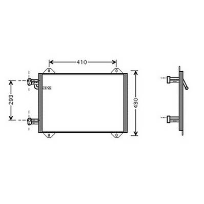 Condenseur de Climatisation pour AUDI A2 depuis 2000, OEM: 8Z0260403B, Neuf