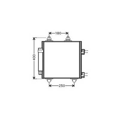 Condenseur de Climatisation pour PEUGEOT 107 ph.1 2005-2008, OEM: 6455EE, Neuf