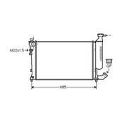 Radiateur de refroidissement moteur pour PEUGEOT 306 ph.2 1997-1999, OEM: 133051, Neuf