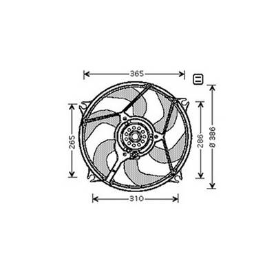 Groupe moto Ventilateur Radiateur pour CITROËN XSARA PICASSO ph.1 1999-2004, OEM: 1250F8, Neuf