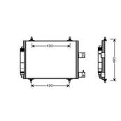Condenseur de Climatisation pour CITROËN JUMPY II 2007-2016, OEM: 1489398080, Neuf