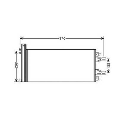 Condenseur de Climatisation pour CITROËN JUMPER II ph.1 2006-2014, OEM: 1399111080, Neuf