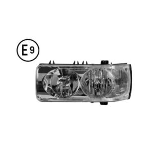Phare avant gauche pour DAF CF 2001-2013, manuel, électrique, flèche blanche, sans ampoule (H7-H1-P21W-W5W), homologué E9, Neuf
