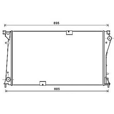 Radiateur de refroidissement moteur pour NISSAN PRIMASTAR ph.2 2006-2016, OEM: 2140000Q0D, Neuf