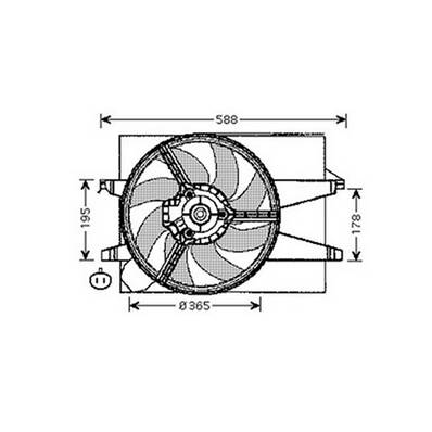 Ventilateur Radiateur moteur pour FORD FIESTA Mk5 ph.1 2002-2005, OEM: 1337583, Neuf