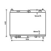 Radiateur de refroidissement moteur pour FORD FIESTA Mk5 ph.2 2005-2008, OEM: 1775583, Neuf