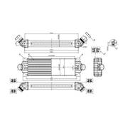 Intercooler pour FORD TRANSIT Mk8 ph.1 2014-2019, OEM: 1881207, Neuf