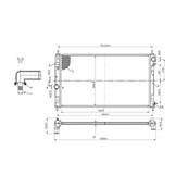 Radiateur de refroidissement moteur pour JEEP COMPASS I ph.1 2006-2011, OEM: 5191249AA, Neuf