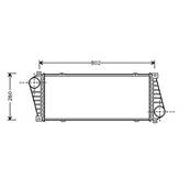 Intercooler pour MERCEDES SPRINTER I ph.1 1995-2000 (W900-W904), OEM: 9015010701, Neuf