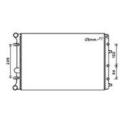 Radiateur de refroidissement moteur pour VOLKSWAGEN FOX 2005-2012, OEM: 5Z0121253D, Neuf