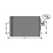 Condenseur de Climatisation pour VOLVO V70 III ph.1 2007-2012, OEM: 30794562, Neuf